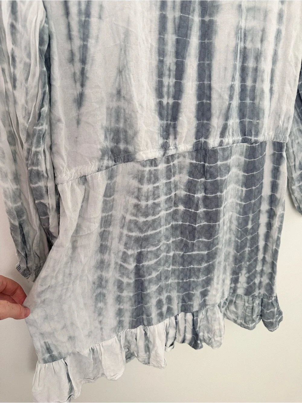 Blue Island Blue & White Tie-Dye Dress | Size Medium - Picture 9 of 14